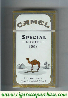 Camel Special Lights Genuine Taste Special Mild Blend 100s cigarettes long size hard box